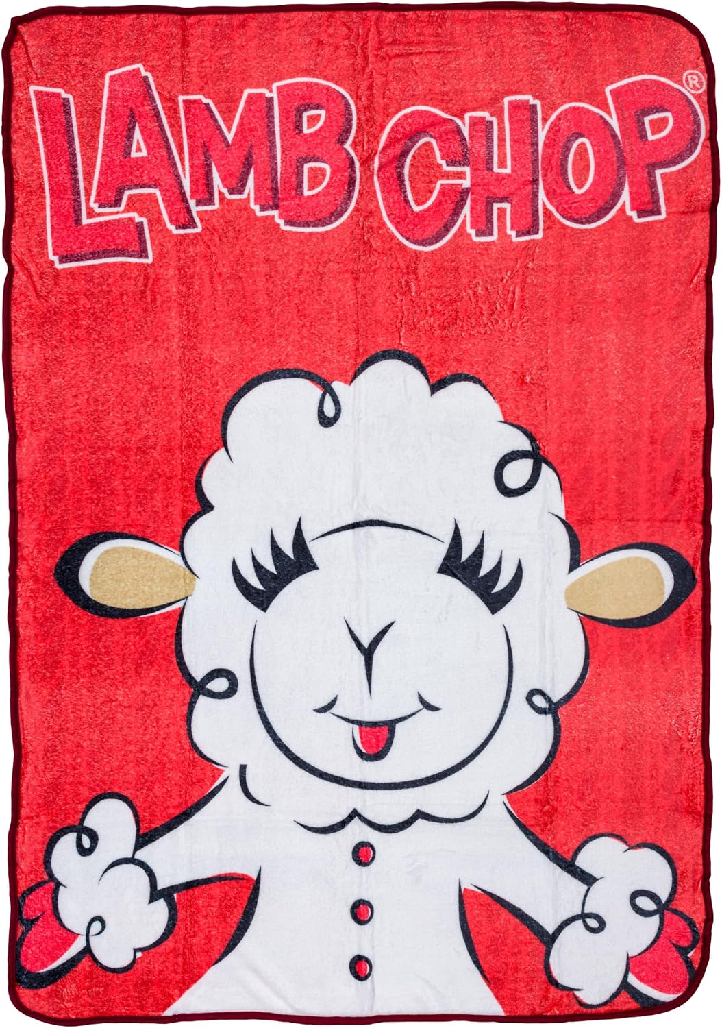 Silver Buffalo Lambchop Logo Pose, manta de forro polar, 45 x 60 pu...