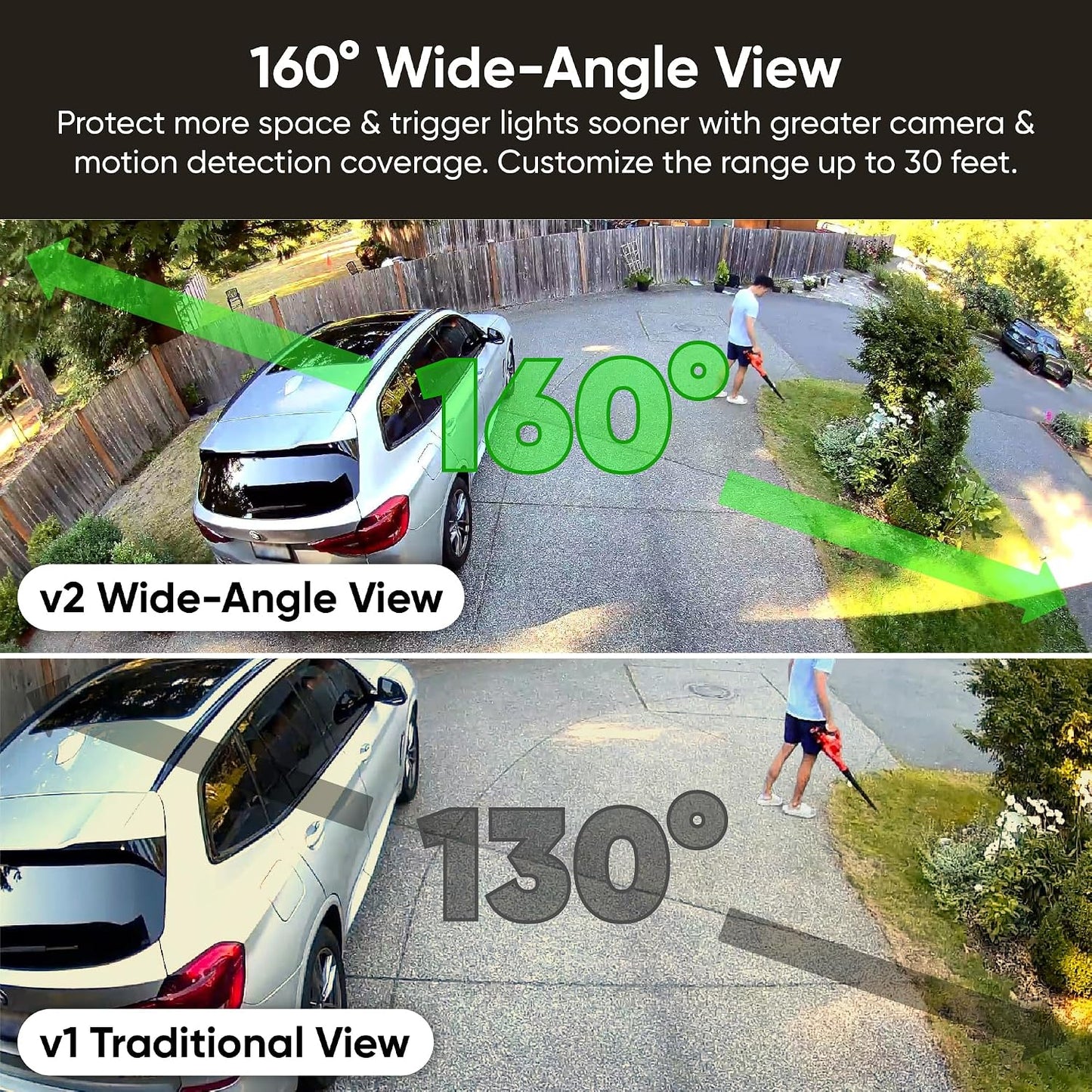 WYZE Floodlight Camera v2, cámara de seguridad para exteriores, 2K...