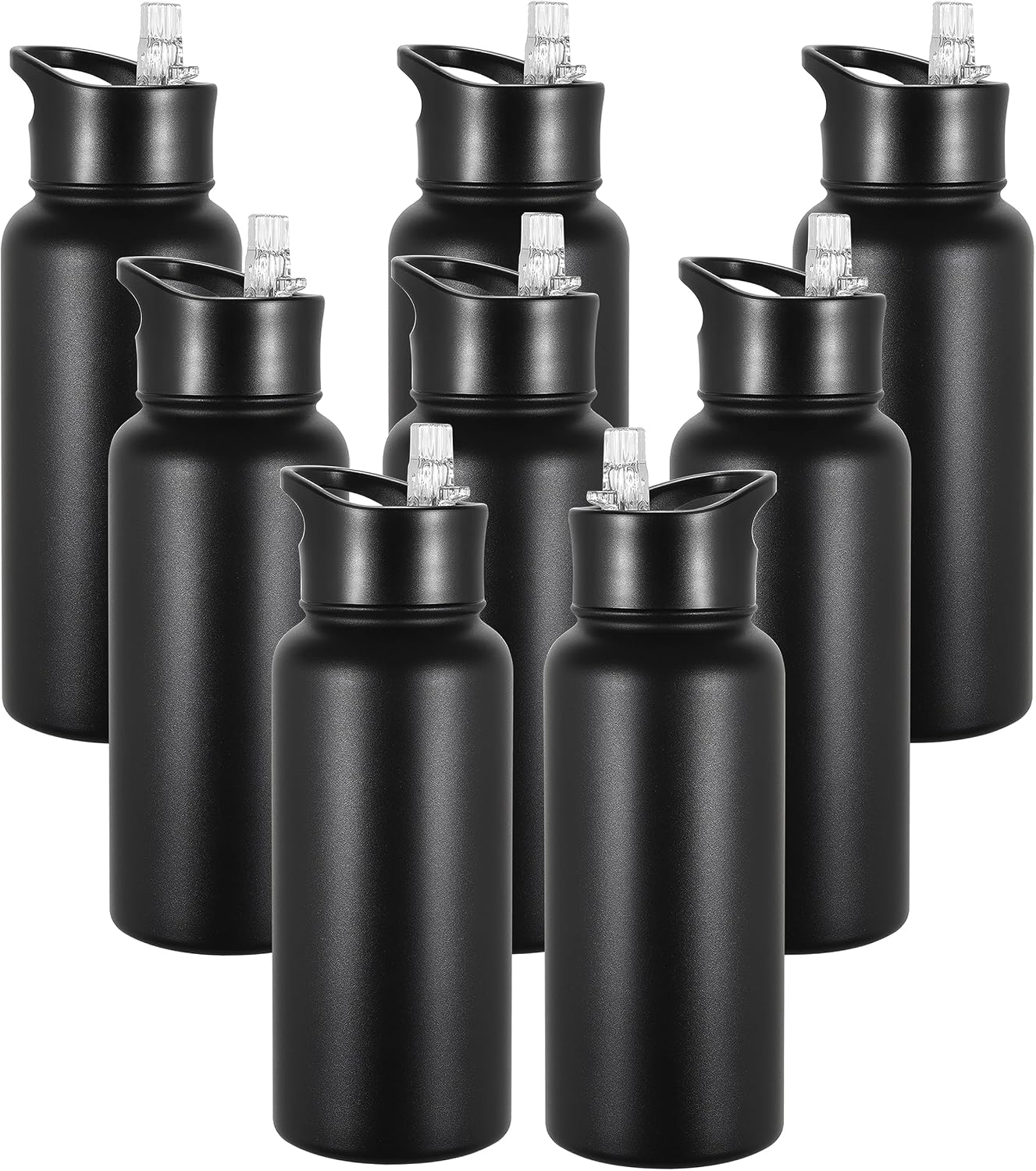 VEGOND Botella de agua aislada de 32 onzas, botellas de agua metáli...