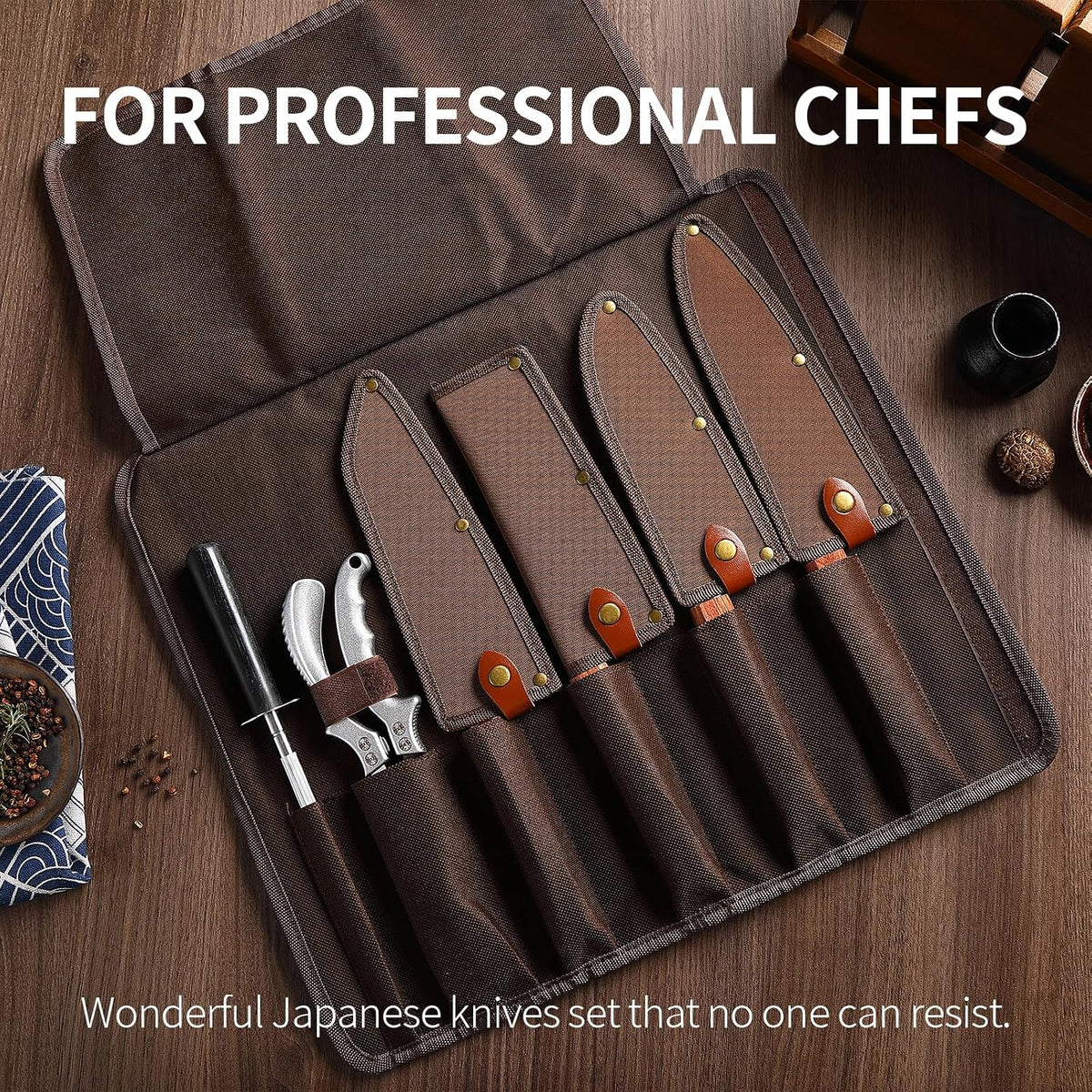 Xchief Pro - Juego de cuchillos de Japón, juego de cuchillos Nakiri...