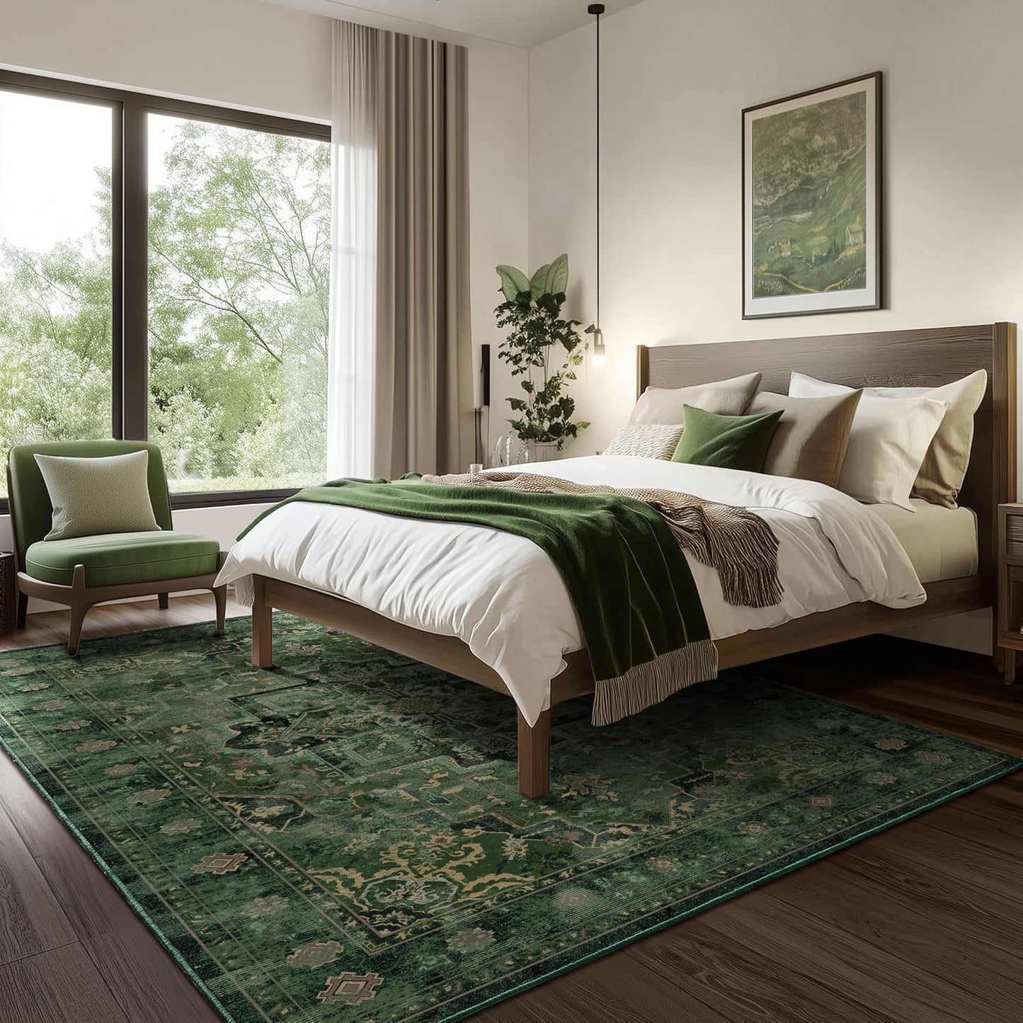 Jainmy Alfombras grandes vintage de 9 x 12 pies para sala de estar,...