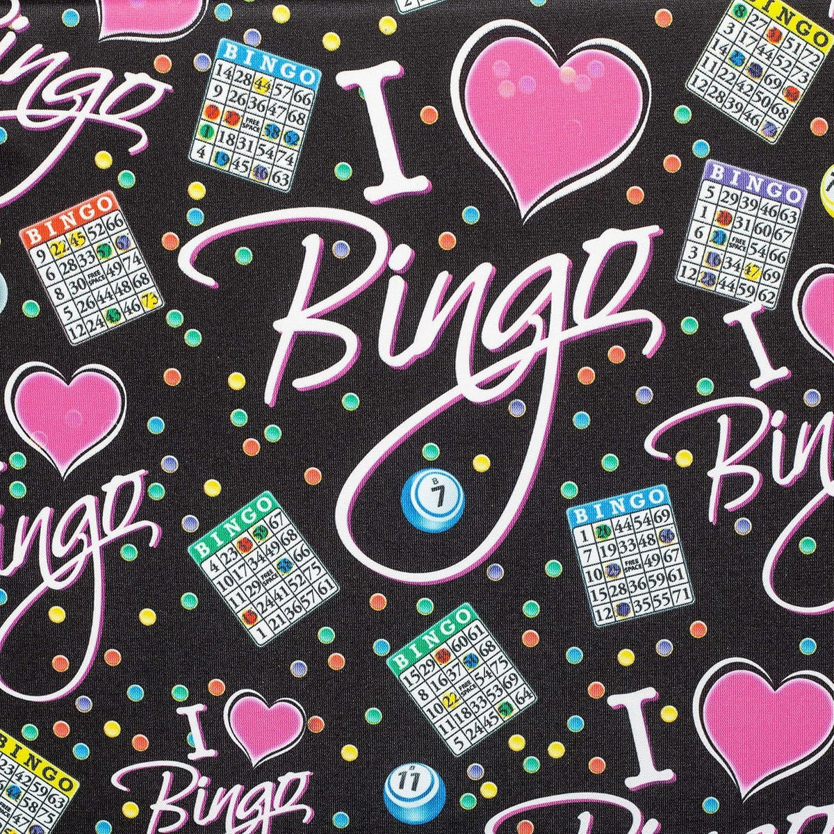 Cojín de Asiento con Patrón I Love Bingo \u2013 Almohada Extra Grue...
