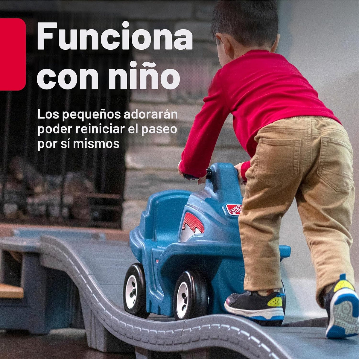 Step2 Up &amp; Down Montaña Rusa Juguete de Montar para Niños, Auto...