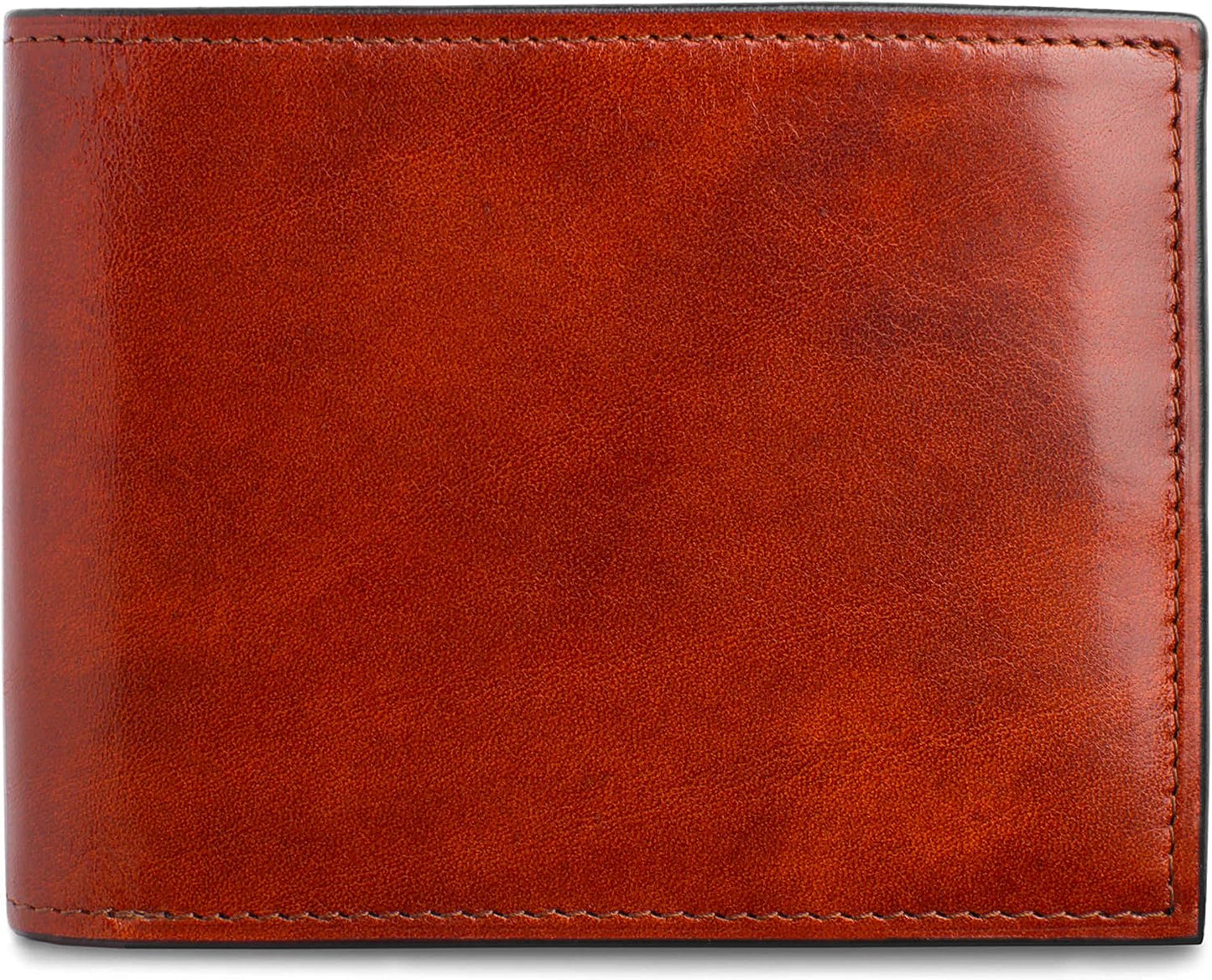 Bosca Billetera plegable de piel vieja para hombre con ventana para...