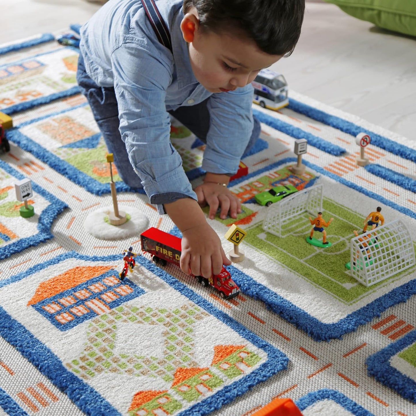 IVI Alfombras de juego 3D, 59 x 39 pulgadas, alfombra educativa de...