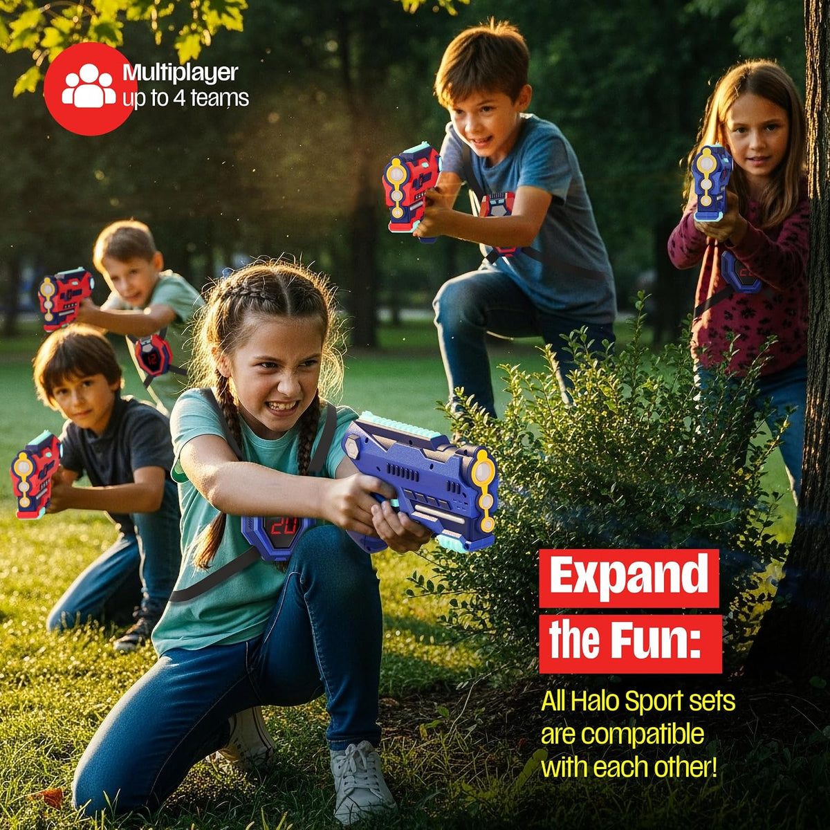 Halo Sport Juego de Laser Tag de 2 - Regalos para Niños de 8 9 10 1...