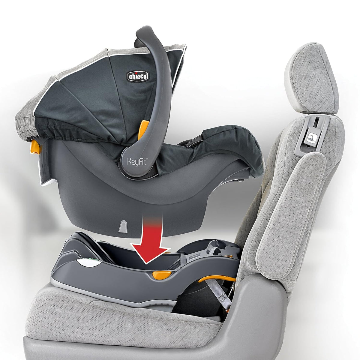 Chicco KeyFit - Asiento y base para automóvil infantil, orientada h...
