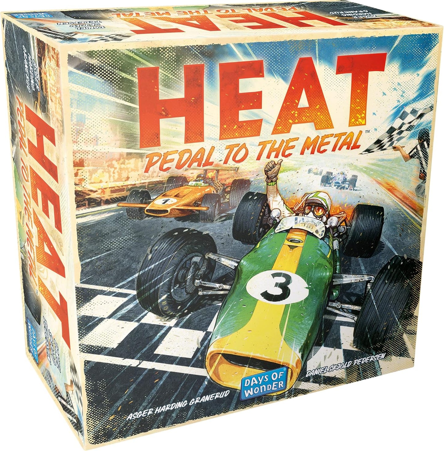 Asmodee HEAT: Pedal to the Metal - Juego de mesa intenso de carrera...
