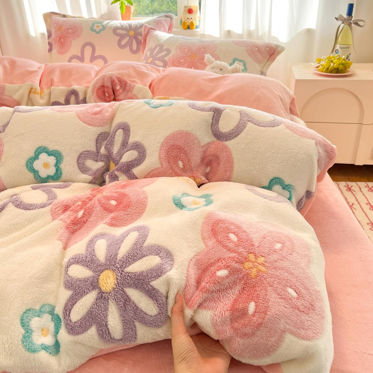 MorroMorn Juegos de Ropa de Cama Twin, Juego de Funda de Edredón Fl...