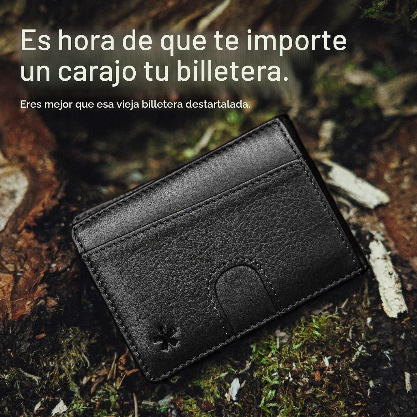 Swear Brands Billetera delgada con clip para dinero, cartera minima...