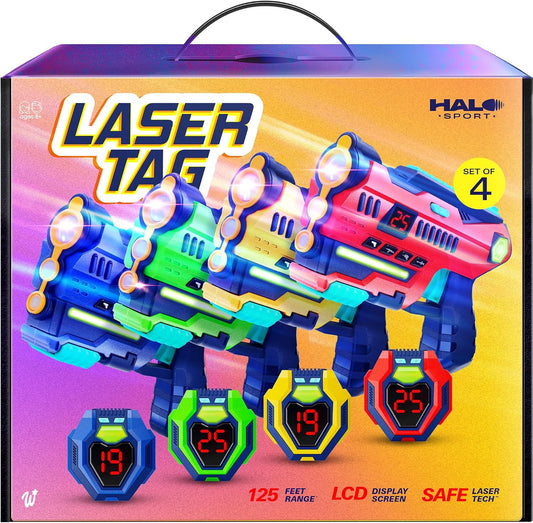 Halo Sport Juego de 4 etiquetas láser \u2013 Regalos para niños de...