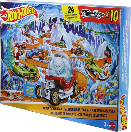 Hot Wheels Juego de autos de juguete y juego, calendario de Advient...