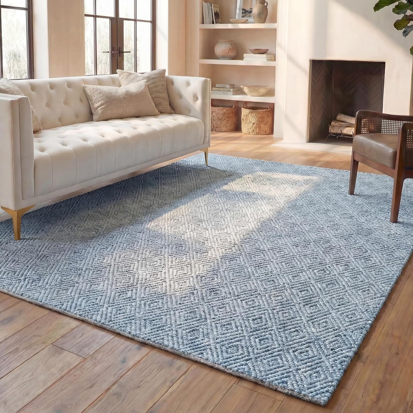 SAFAVIEH Natura Collection NAT503B - Alfombra contemporánea hecha a...