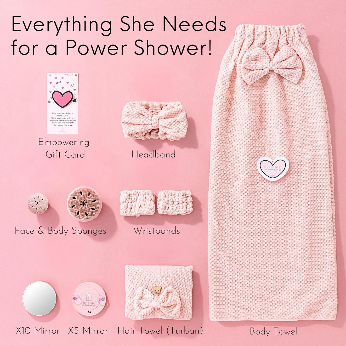 Happy Lolli Power Shower Gift Set \u2013 Juego de Regalo \u2013 Acc...