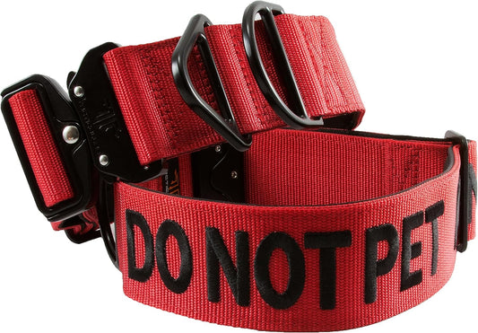 Tacticollar - Do not PET, collar de nailon de 2 pulgadas para perro...
