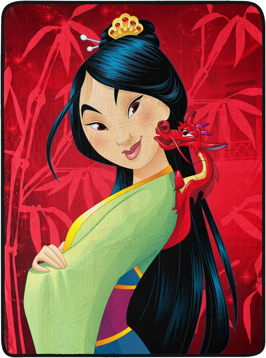 Northwest Disney Princess Micro Raschel - Manta de 46 x 60 pulgadas...