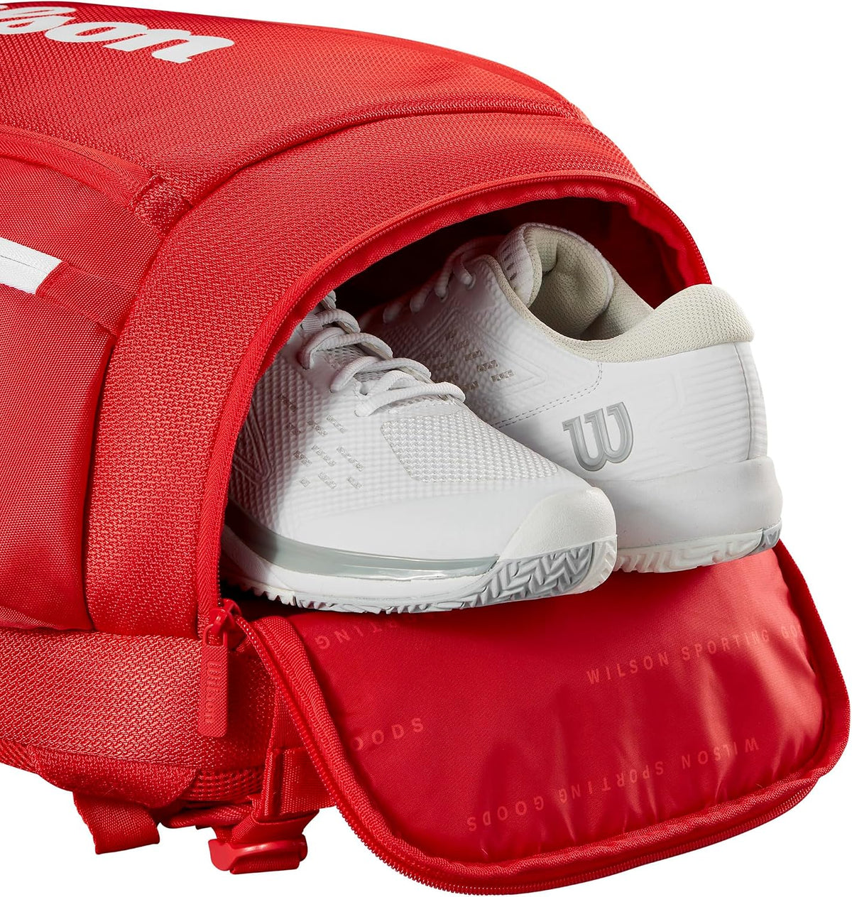 Wilson 2025 Super Tour - Bolsas para raquetas de tenis rojas - Rojo...