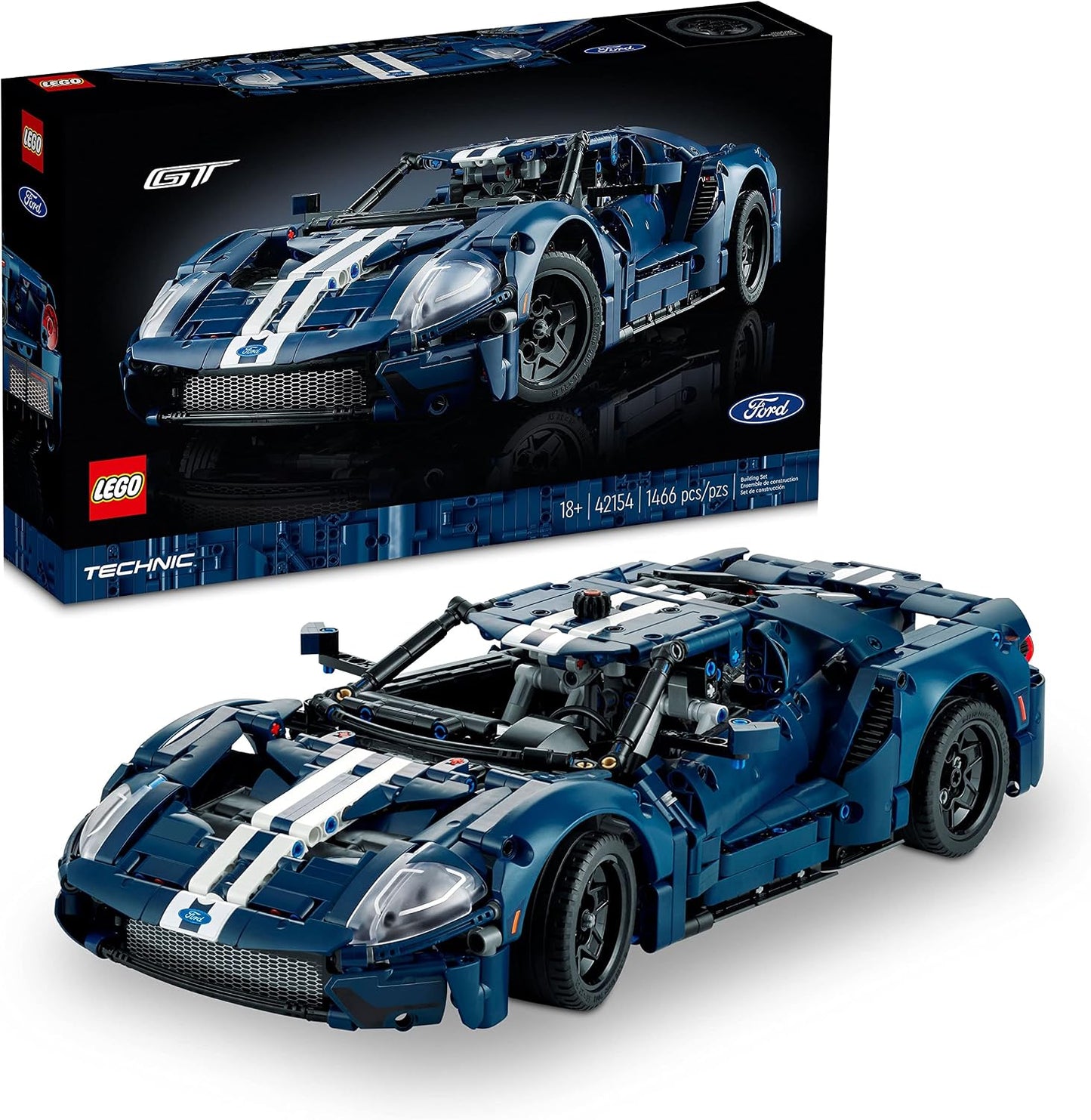 LEGO Technic 2022 Ford GT - Juego de construcción para adultos, kit...