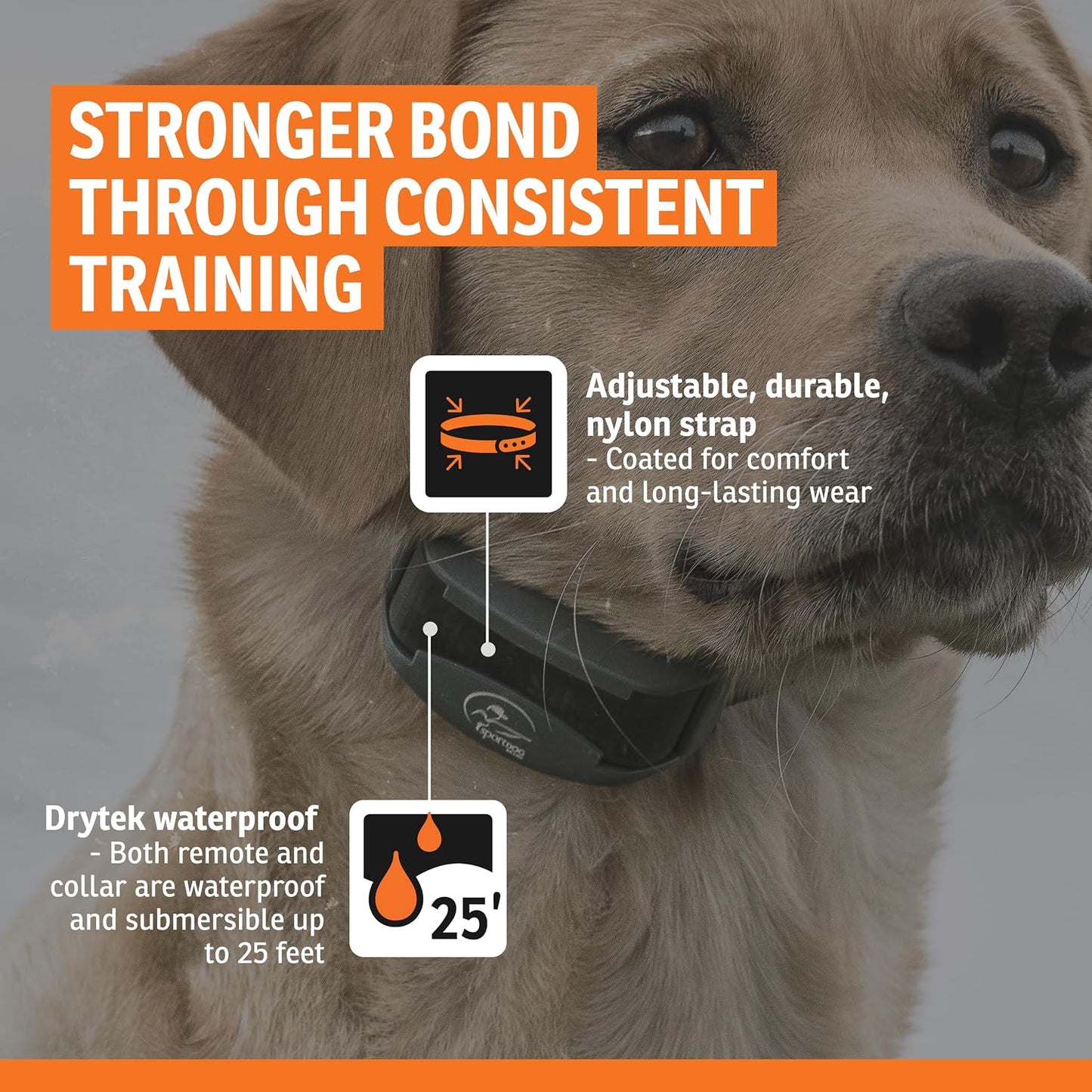 SportDOG FieldTrainer 425X y SportHunter 825X Add-A-Dog Collar, nar...