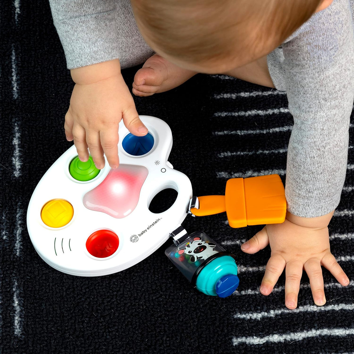 Baby Einstein Juguete Sensorial Fidget Popper con Paleta de Colores...