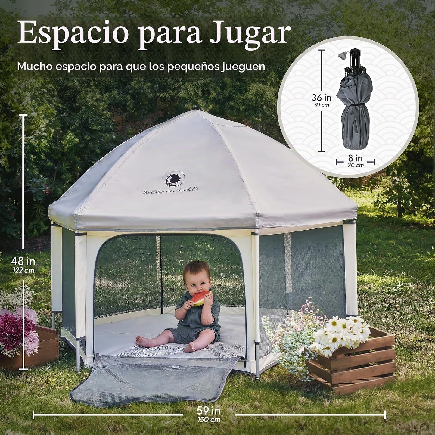 Pop 'N Go Baby Playpen - Tienda de campaña para interiores y ex...
