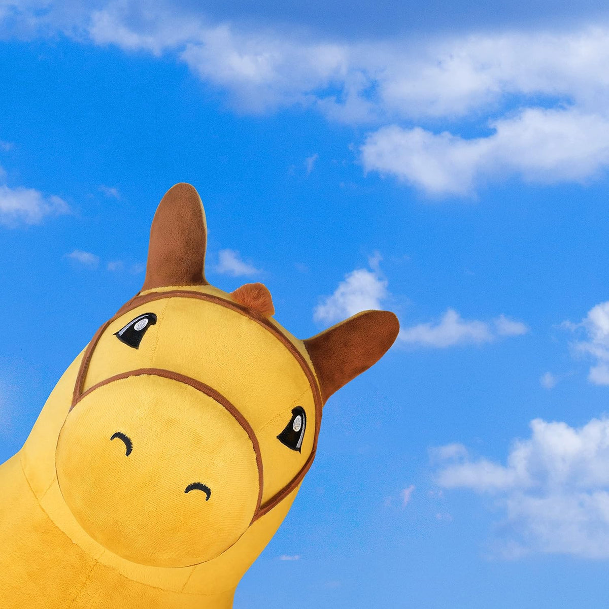 Caballo saltarín iPlay, iLearn, caballo de juguete de felpa cubiert...