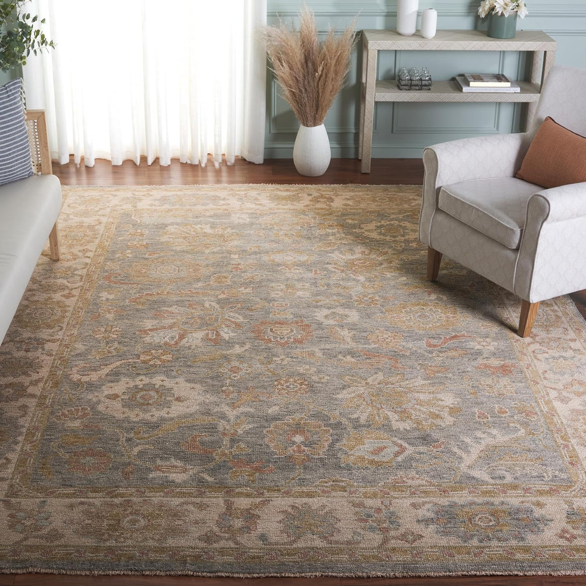 SAFAVIEH Alfombra de área 9x12 - Colección Izmir - Grande - Azul cl...