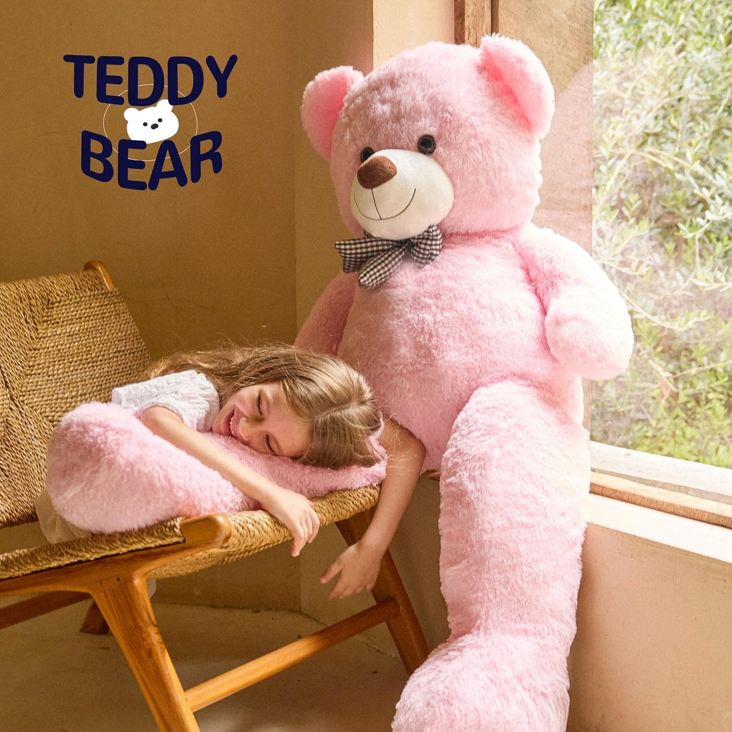 Oso de peluche gigante grande de 47 pulgadas, animales de peluche,...