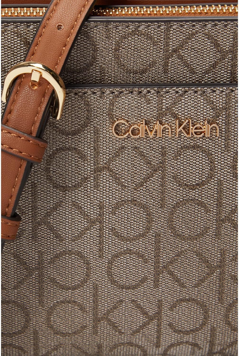 Calvin Klein Bolso de hombro Lucy con triple compartimento para muj...