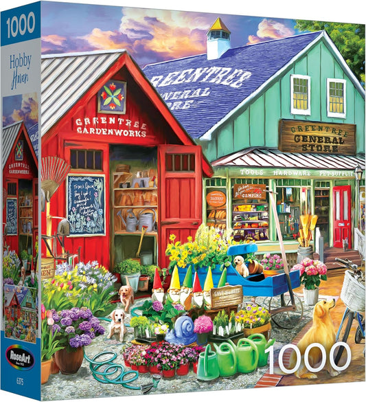 RoseArt Hobby Haven Greentree Garden Center - Rompecabezas de 1000...