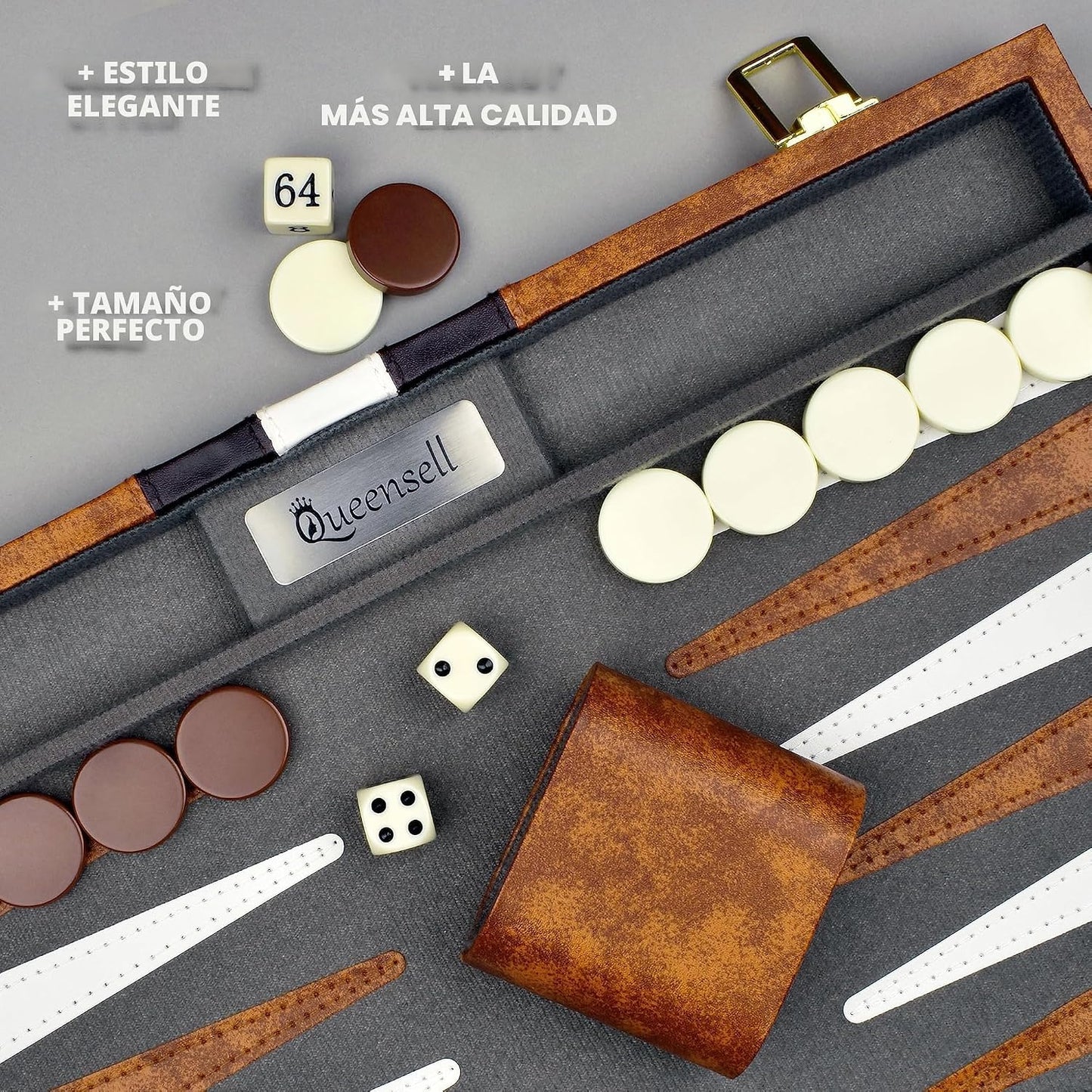 Juegos de Backgammon Grandes para Adultos - Juegos de Mesa Clásicos...