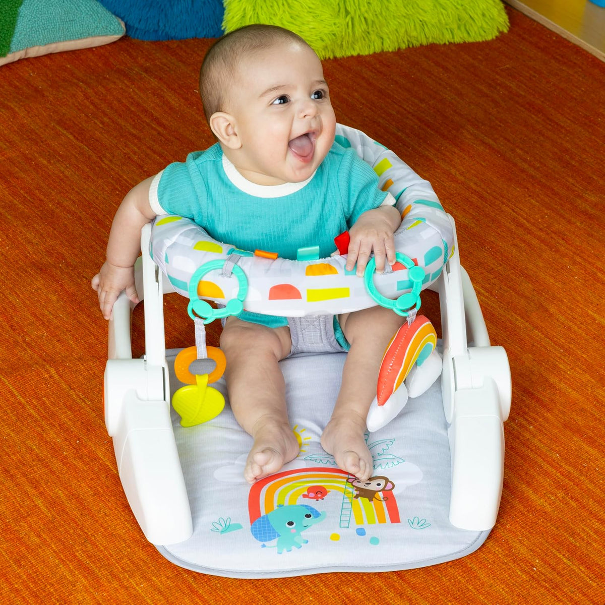 Bright Starts Learn-to-Sit - Asiento de piso para bebé, 2 posicione...