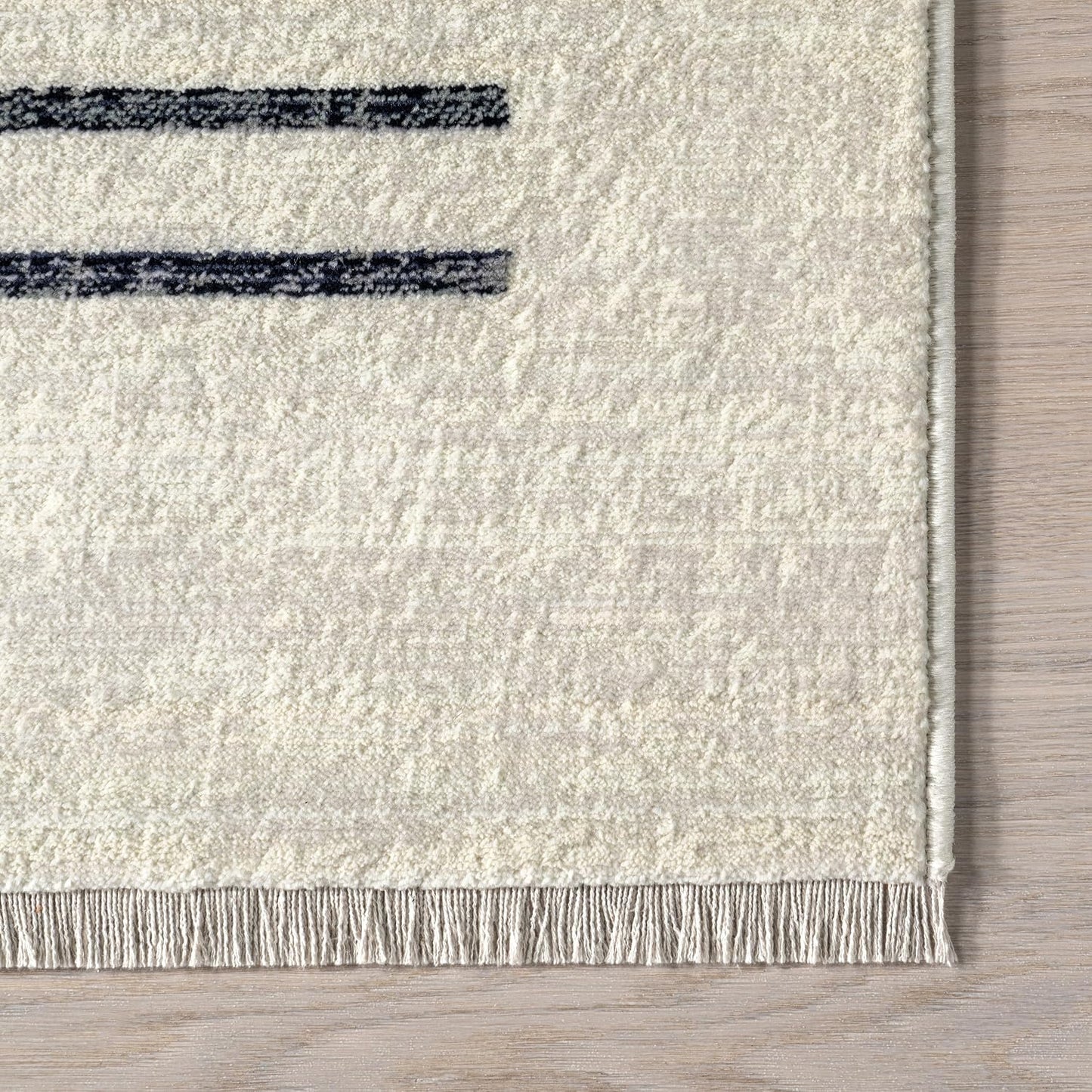 nuLOOM Alfombra con Borlas Performance Keeva Beige\/Marfil, 6'7...