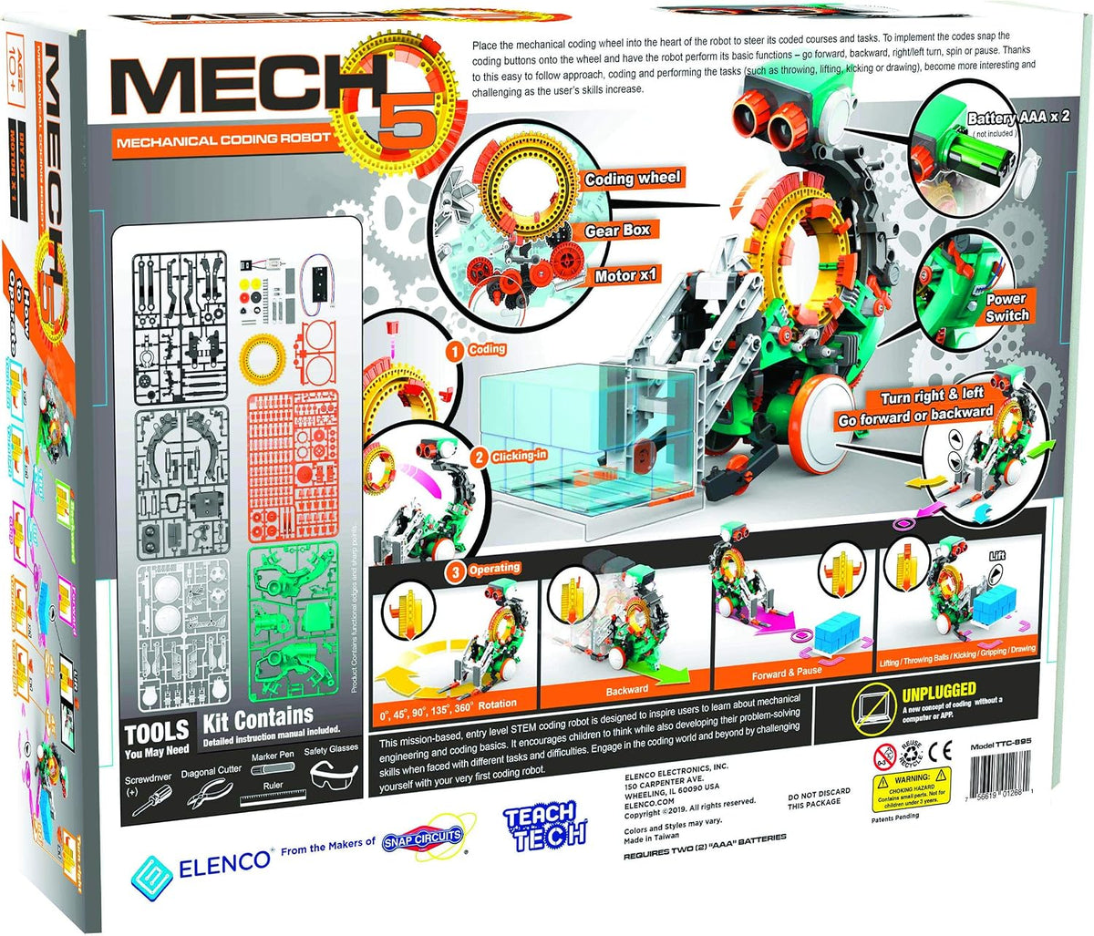 Teach Tech Mech 5, robot de codificación mecánica | La rueda de cod...