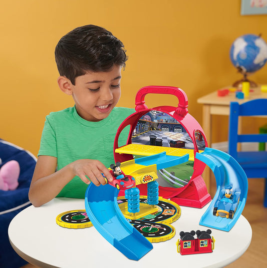 Disney Junior Mickey Mouse Garage Stow 'n Go, juego de figuras...