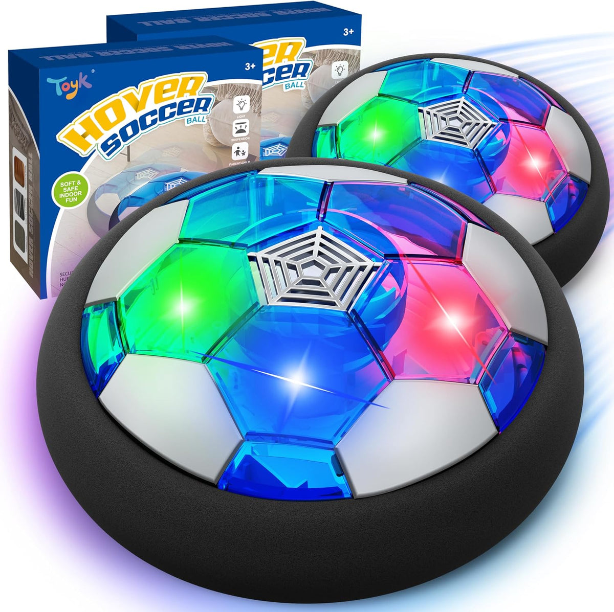 Pelota de Fútbol LED Flotante Juguetes para Niños, Pelota de Entren...