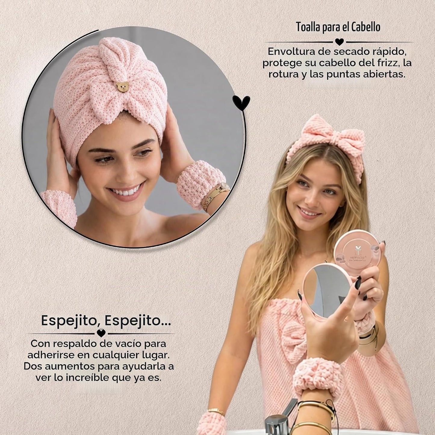 Happy Lolli Power Shower Gift Set \u2013 Juego de Regalo \u2013 Acc...