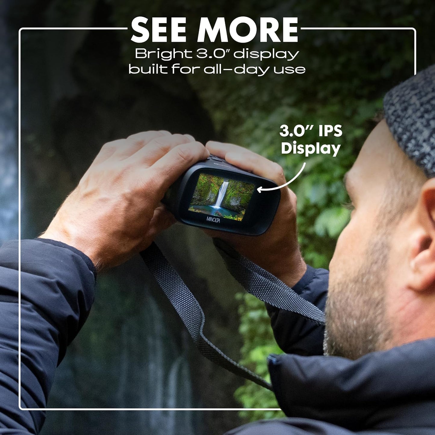 Minolta MNDM10B 4K Video 10x25 Kit monocular digital de visión noct...
