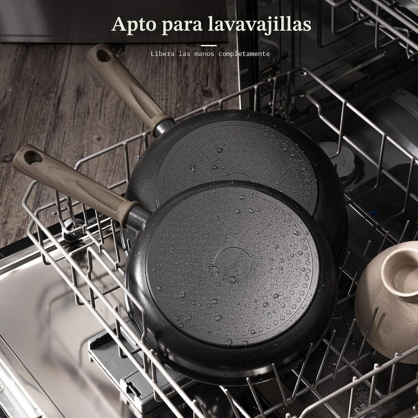 Astercook - Juego de ollas y sartenes antiadherentes, juego de uten...