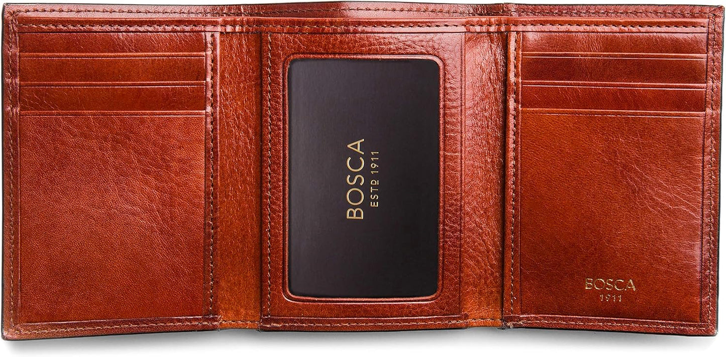 Bosca Doble I.D. Trifold para hombre