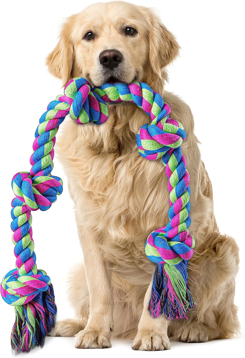 Aitmexcn Juguetes de cuerda para perros grandes, 37 pulgadas 5 nudo...
