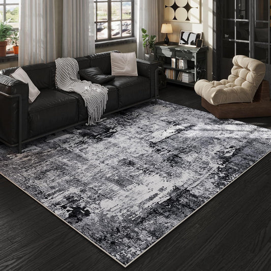 Rugcomf - Alfombra de área lavable de 5 x 7 pies, diseño bohemio, s...