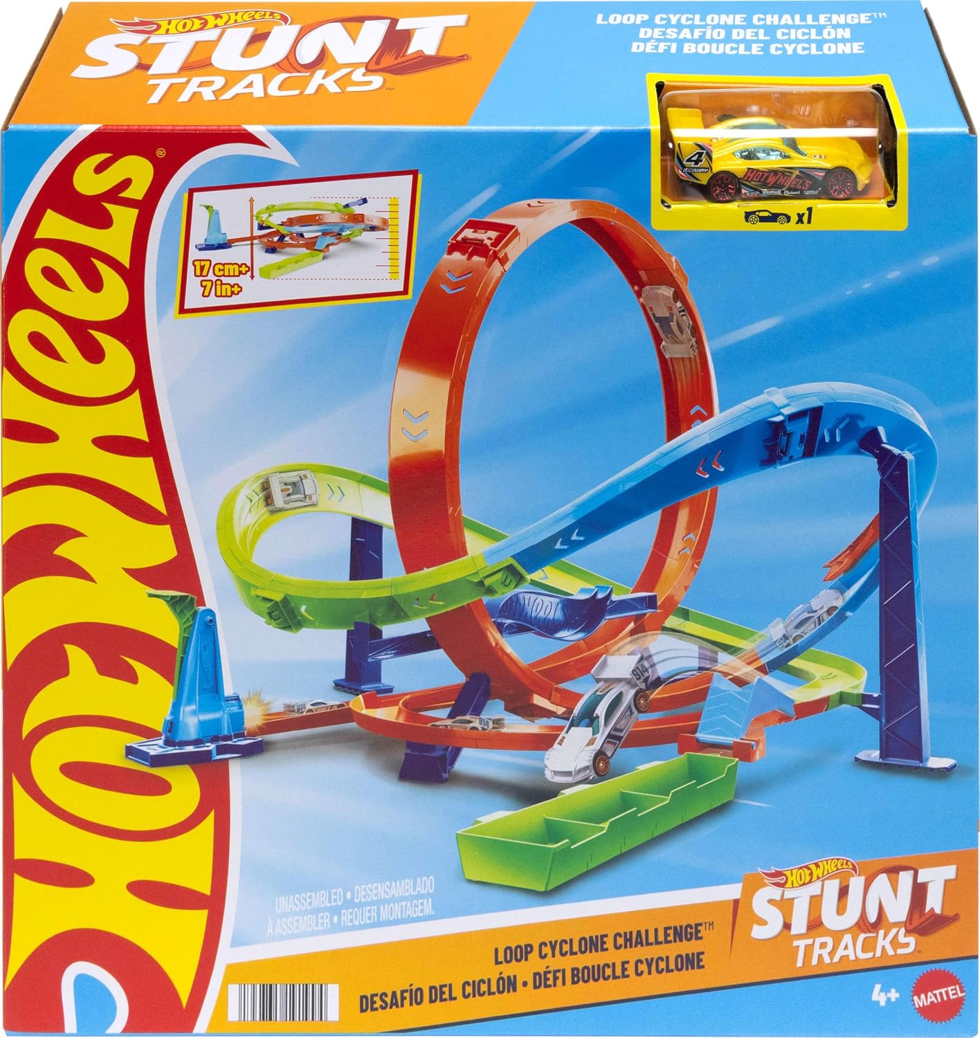 Hot Wheels Set de Pista de Carros de Juguete, Set de Pista Action L...