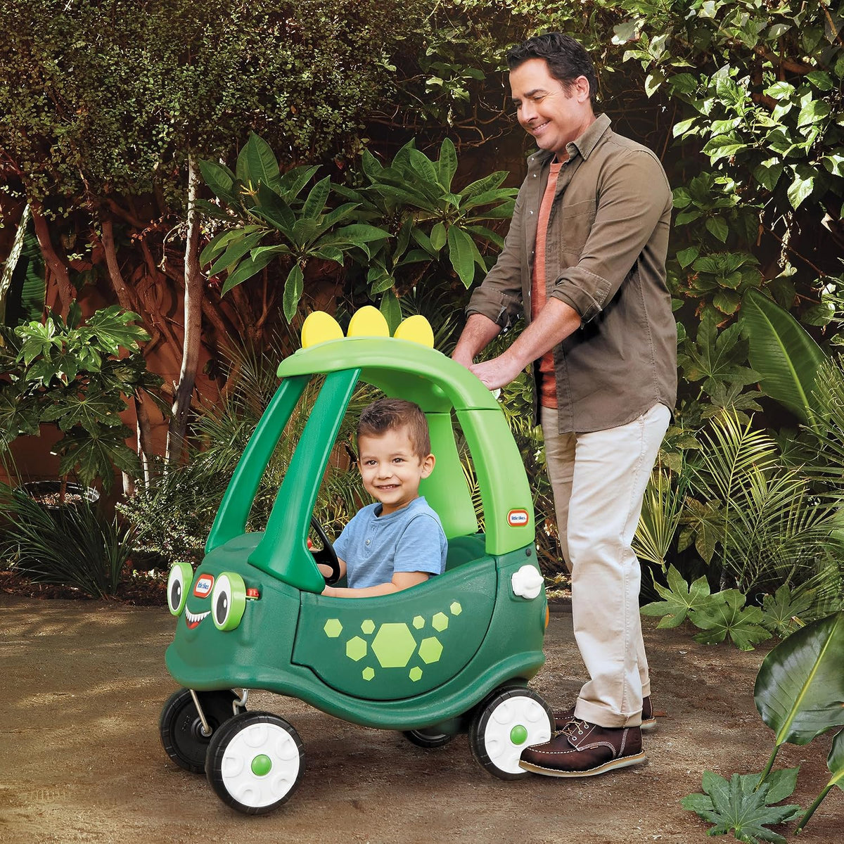 Little Tikes Cozy Coupe Dinosaur - Exclusivo de Amazon, grande, verde