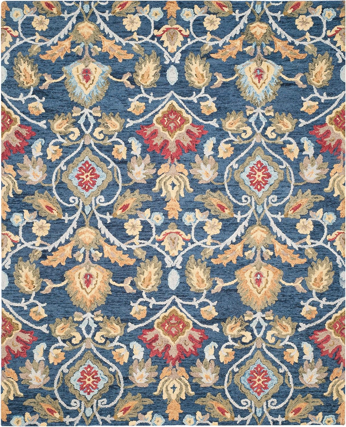 SAFAVIEH Blossom Collection BLM402A - Alfombra de lana premium hech...