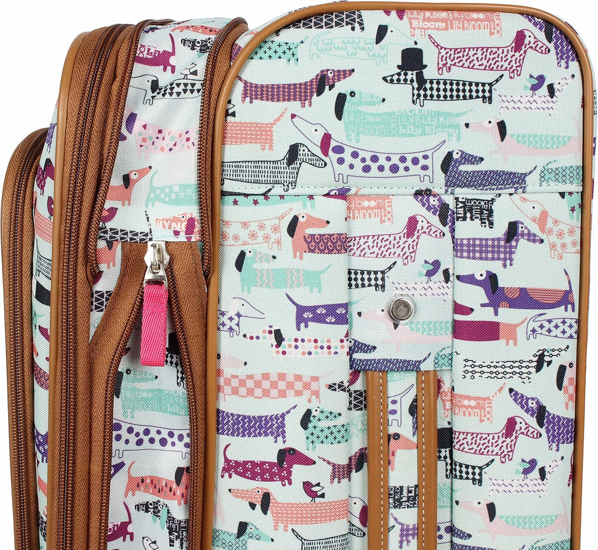 Lily Bloom - Equipaje con patrón de diseño de 24 pulgadas, maleta e...
