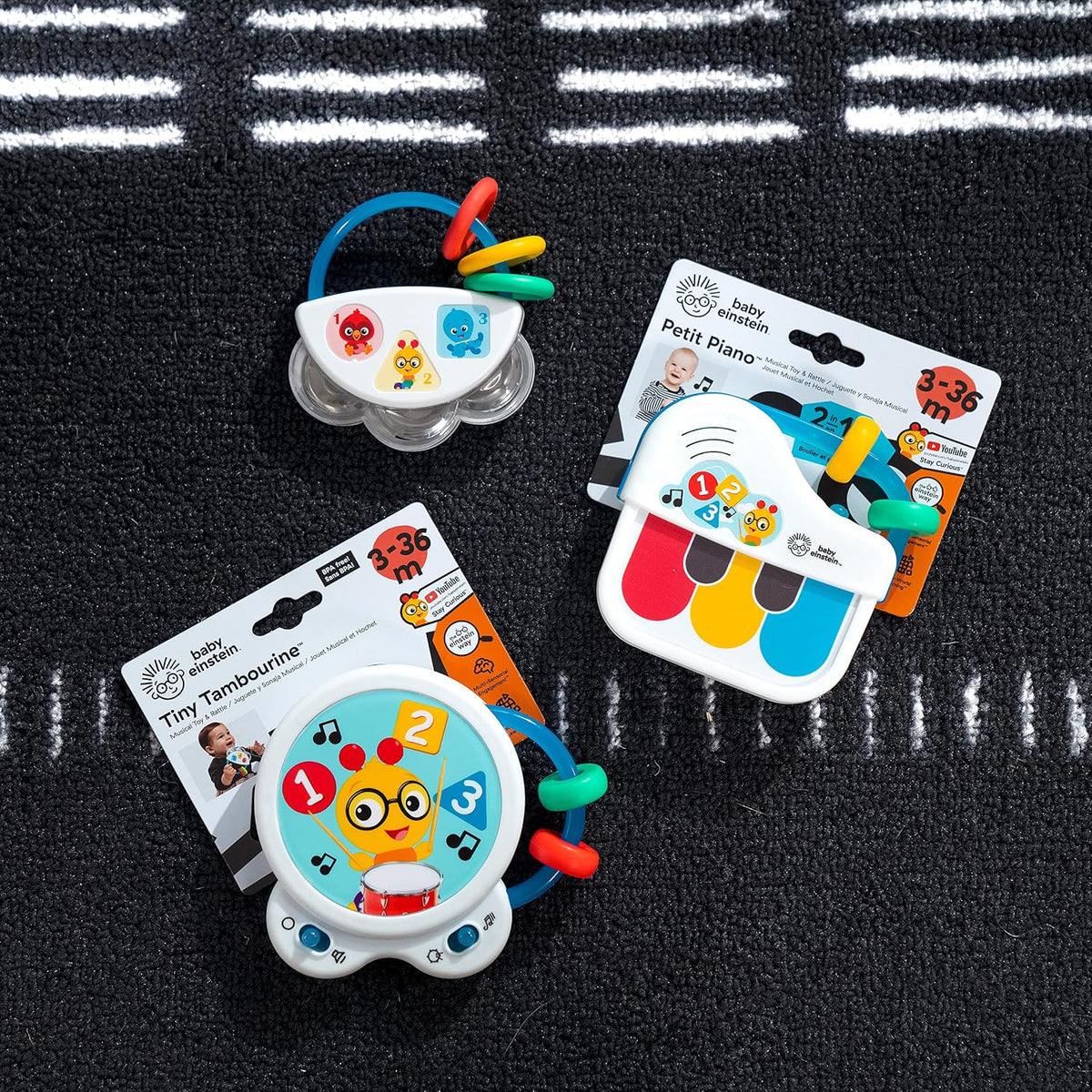 Baby Einstein Small Symphony - Juego de juguetes musicales de 3 pie...