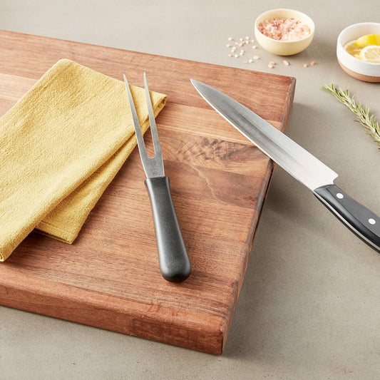 Mercer Culinary M14007 Millennia Black Handle - Tenedor de cocina,...