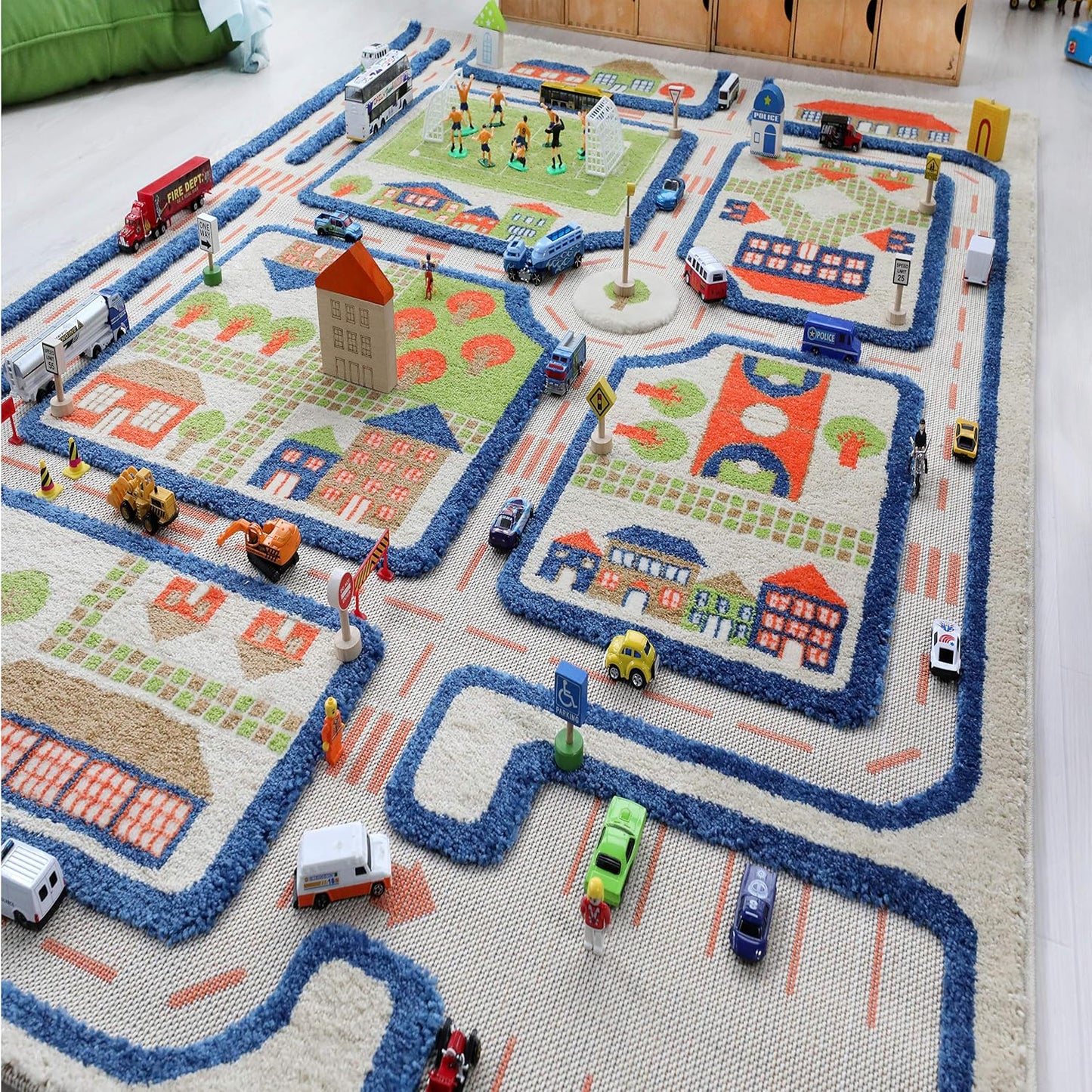 IVI Alfombras de juego 3D, 59 x 39 pulgadas, alfombra educativa de...