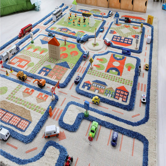 IVI Alfombras de juego 3D, 59 x 39 pulgadas, alfombra educativa de...